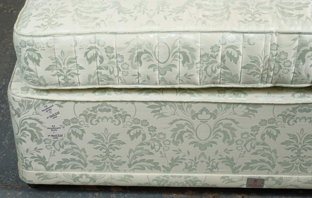 STAPLES & CO DOUBLE DIVAN & MATTRESS BED