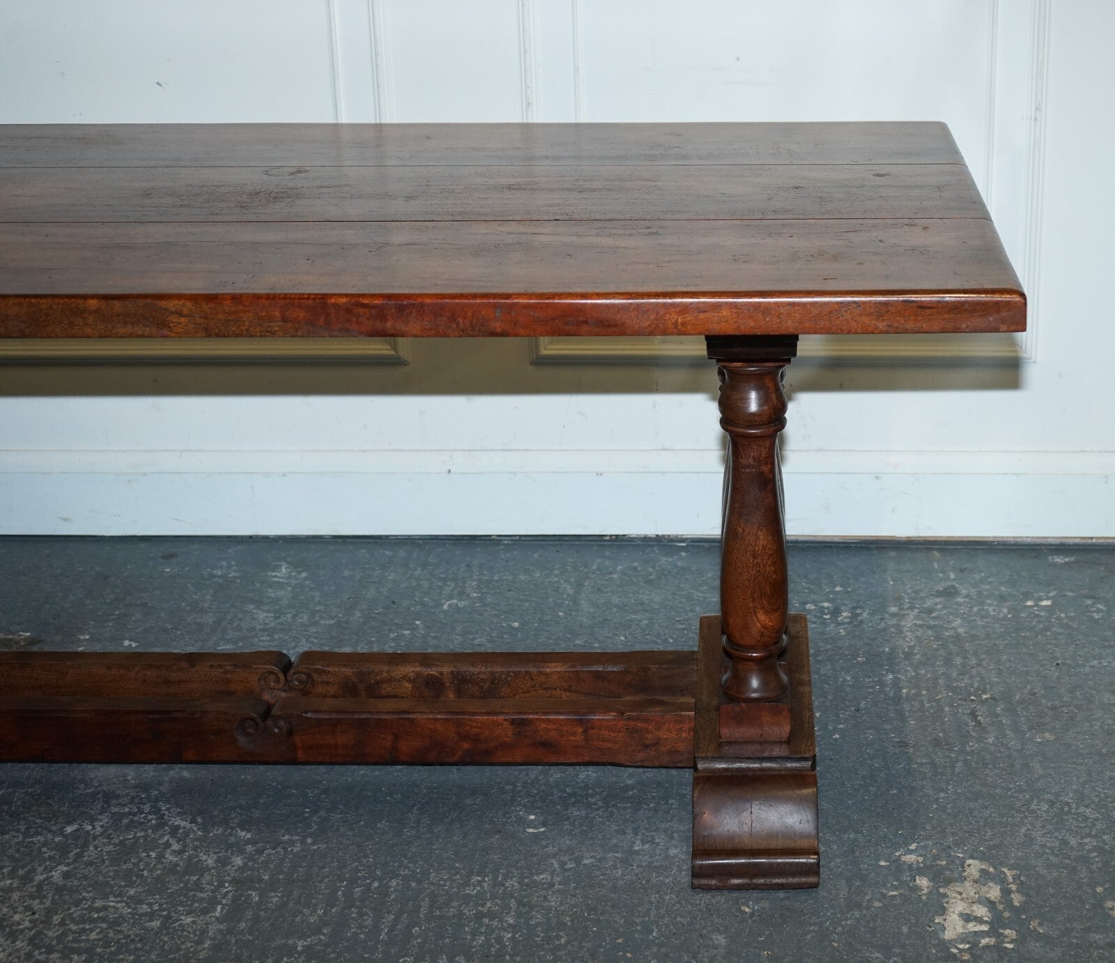 VINTAGE HARDWOOD RECTANGULAR DINING TABLE  185CM 6 FEET 1 LENGTH