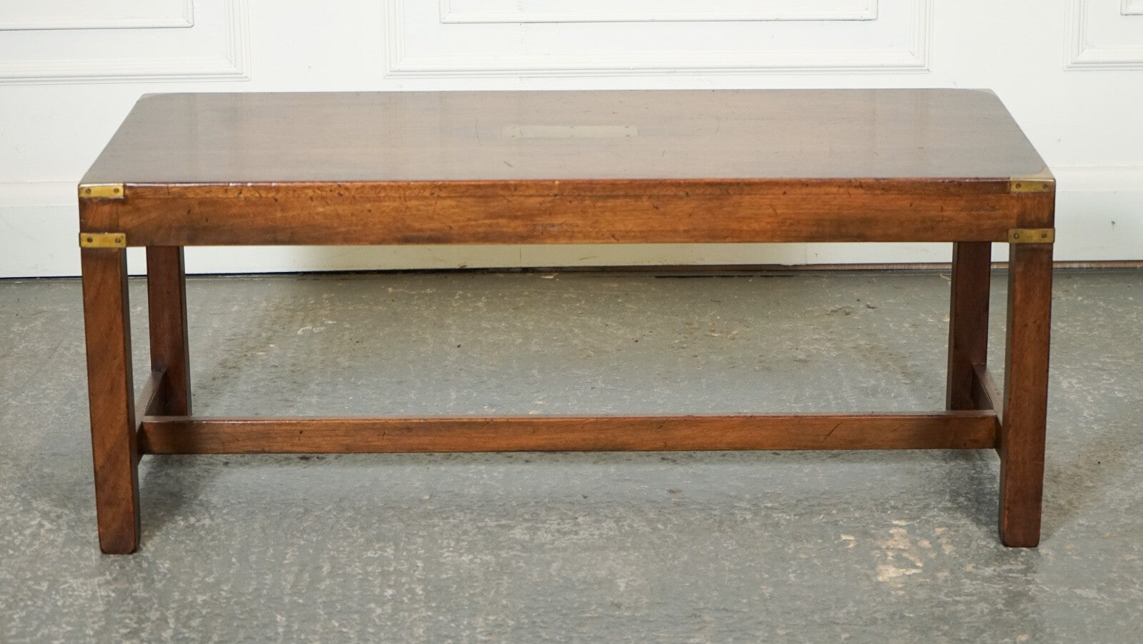 VINTAGE HARRODS KENNEDY MILITARY CAMPAIGN COFFEE TABLE