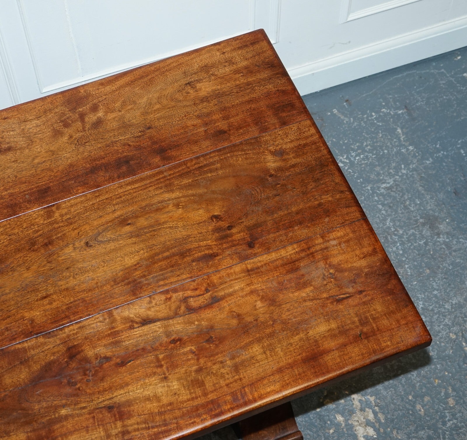 VINTAGE HARDWOOD RECTANGULAR DINING TABLE  185CM 6 FEET 1 LENGTH