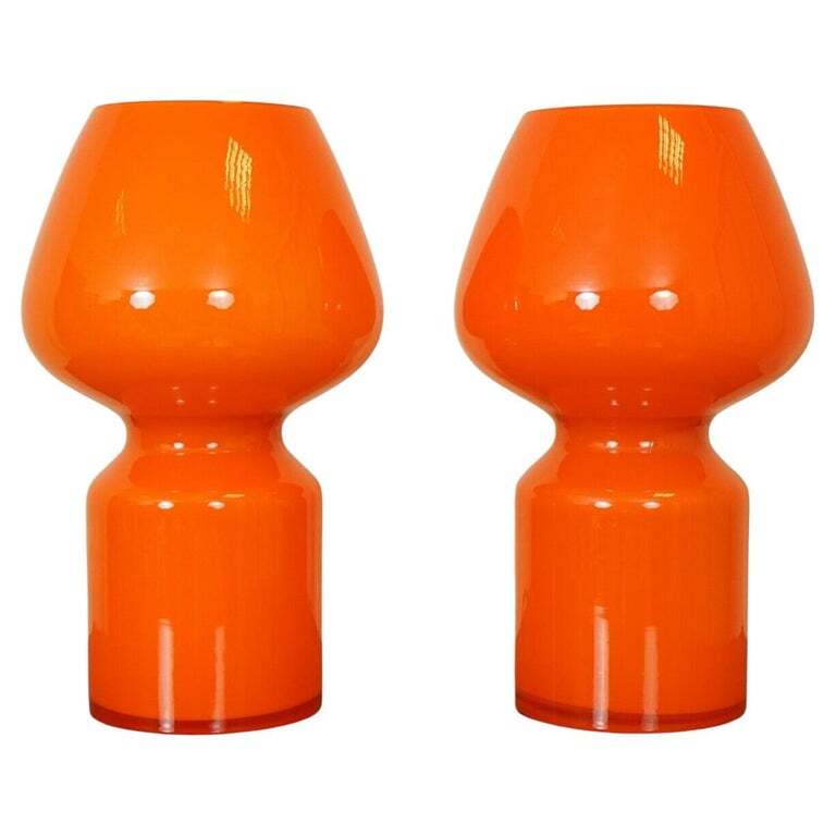 VINTAGE MASSIMO VIGNELLI STYLE 'FUNGO' TABLE LAMPS 1950s