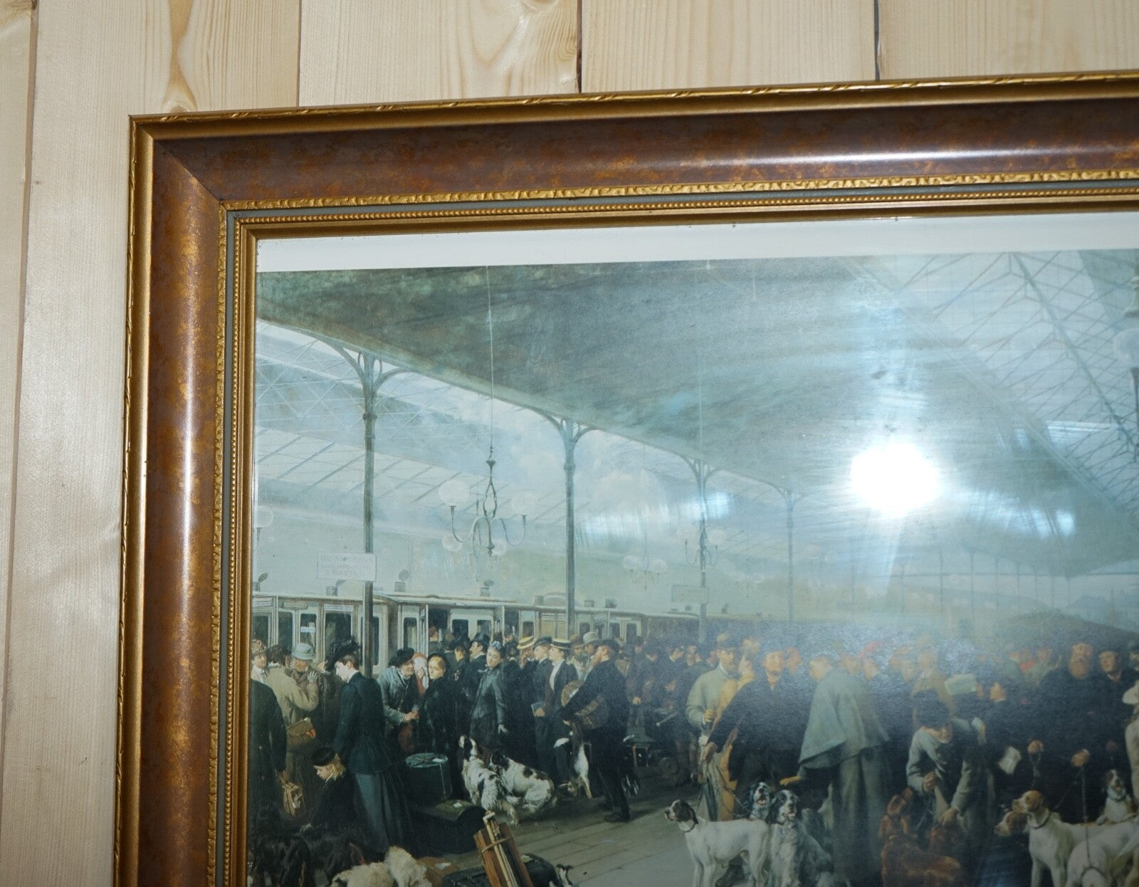 VINTAGE PRINT 'COMING SOUTH PERTH STATION'  1876 BY GEORGE EARL IN FRAME