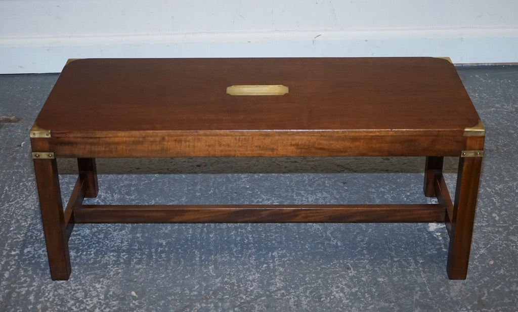 RESTORED HARRODS REH KENNEDY MILiTARY CAMPAIGN COFFEE TABLE