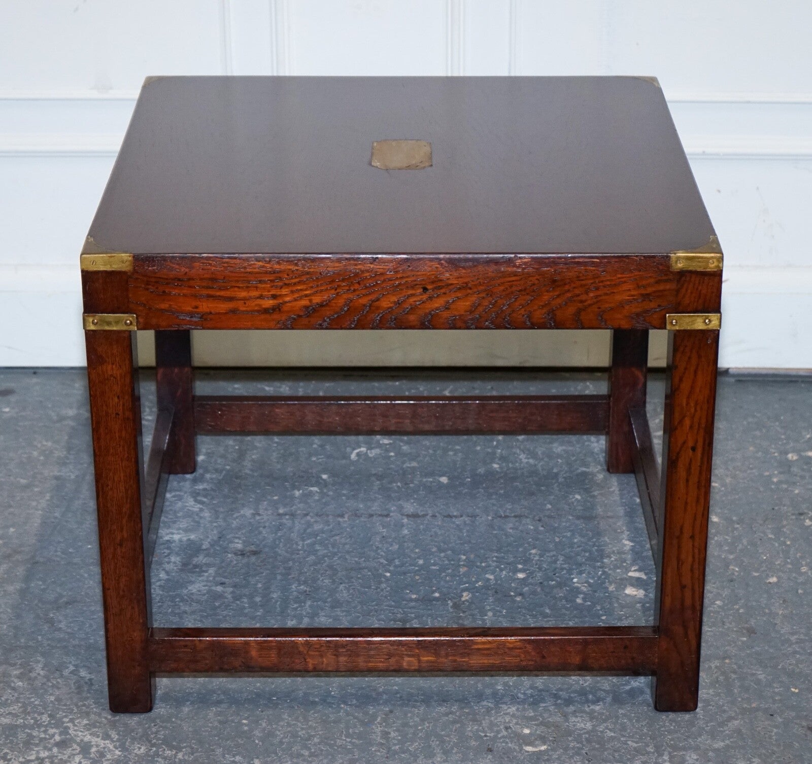 VINTAGE REH KENNEDY MILITARY CAMPAIGN SIDE END LAMP TABLE