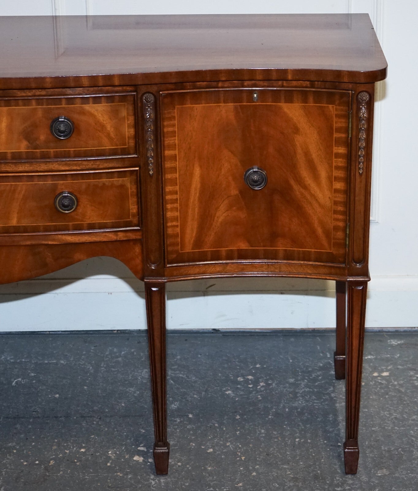VINTAGE EDWARDIAN STYLE HARDWOOD SIDEBOARD MADE BY JAYCEE FURNITURE