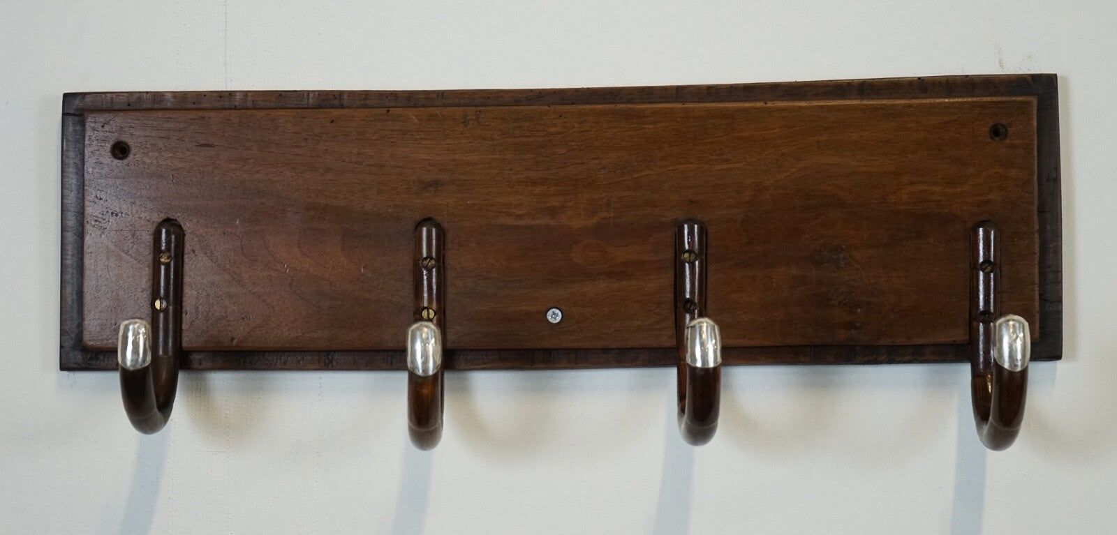 RARE CUSTOM MADE ART DECO 1920 STERLING SILVER MOUNTED HAT COAT WALL RACK J1