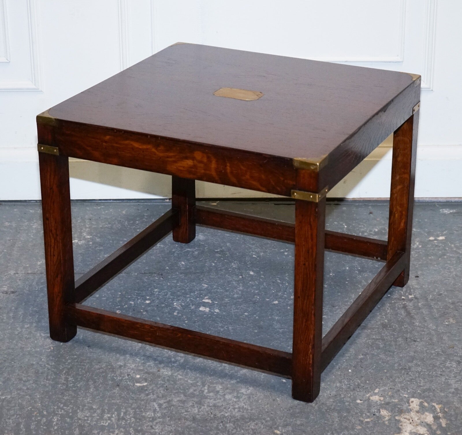 VINTAGE REH KENNEDY MILITARY CAMPAIGN SIDE END LAMP TABLE