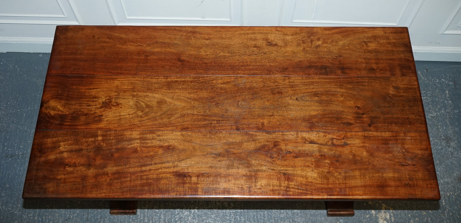 VINTAGE HARDWOOD RECTANGULAR DINING TABLE  185CM 6 FEET 1 LENGTH