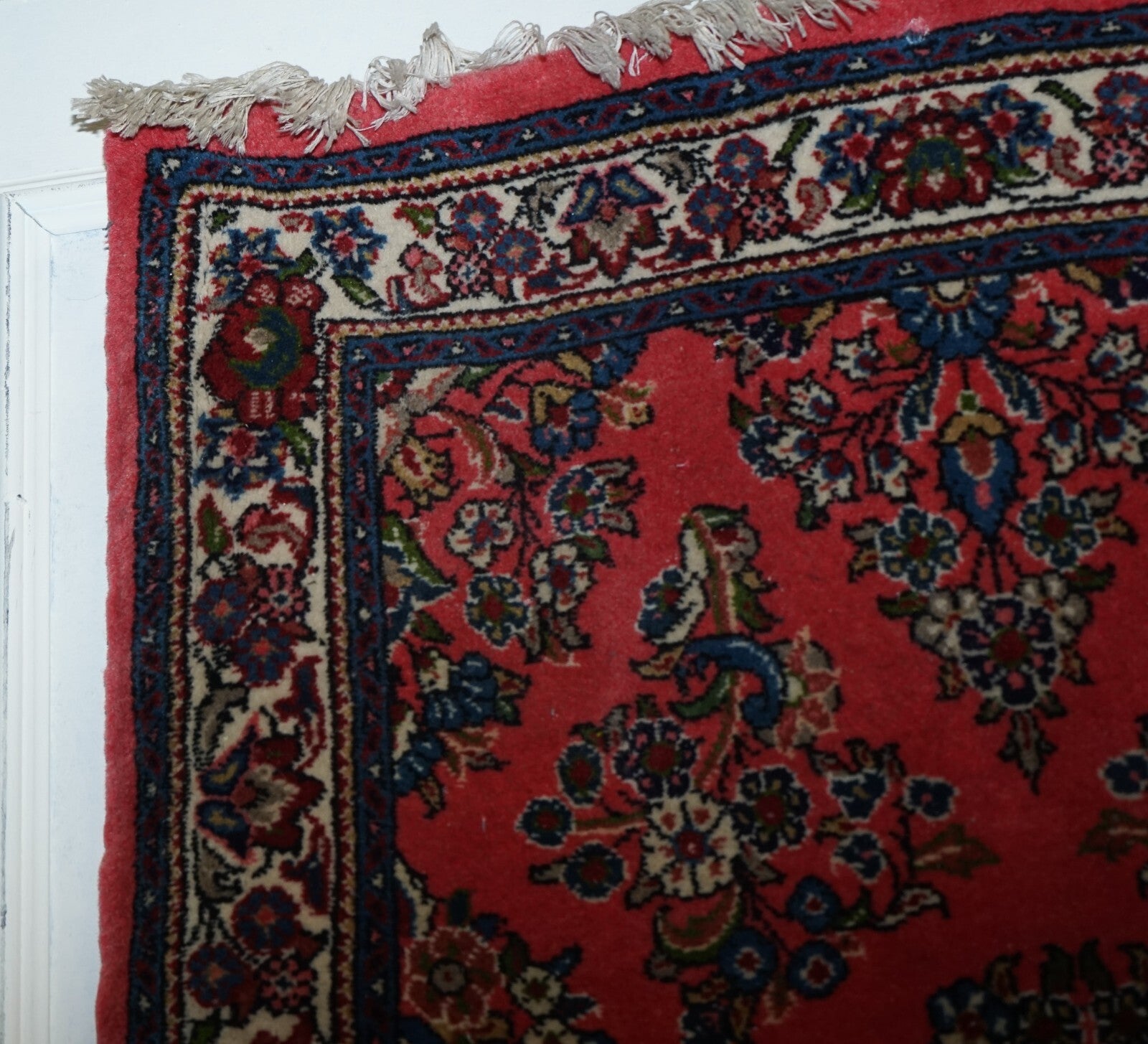 BEAUTIFUL VINTAGE  RED TURKISH CARPET HALLWAY RUNNER
