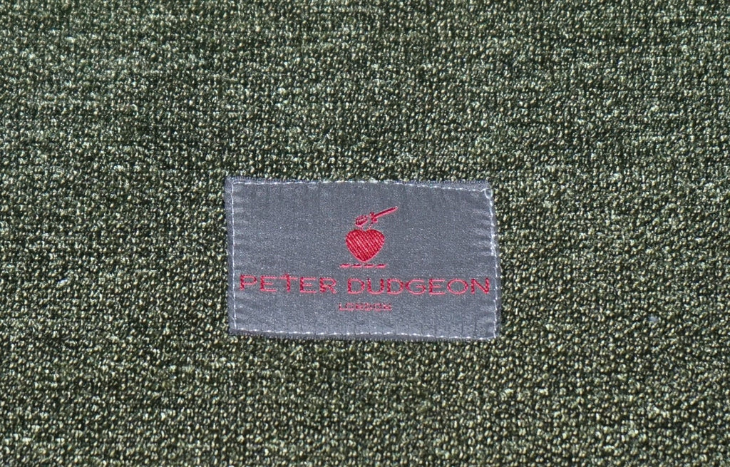 PETER DUDGEON BRITISH HANDMADE GREEN FABRIC HOWARD STYLE 3 SEATER SOFA RRP£12000