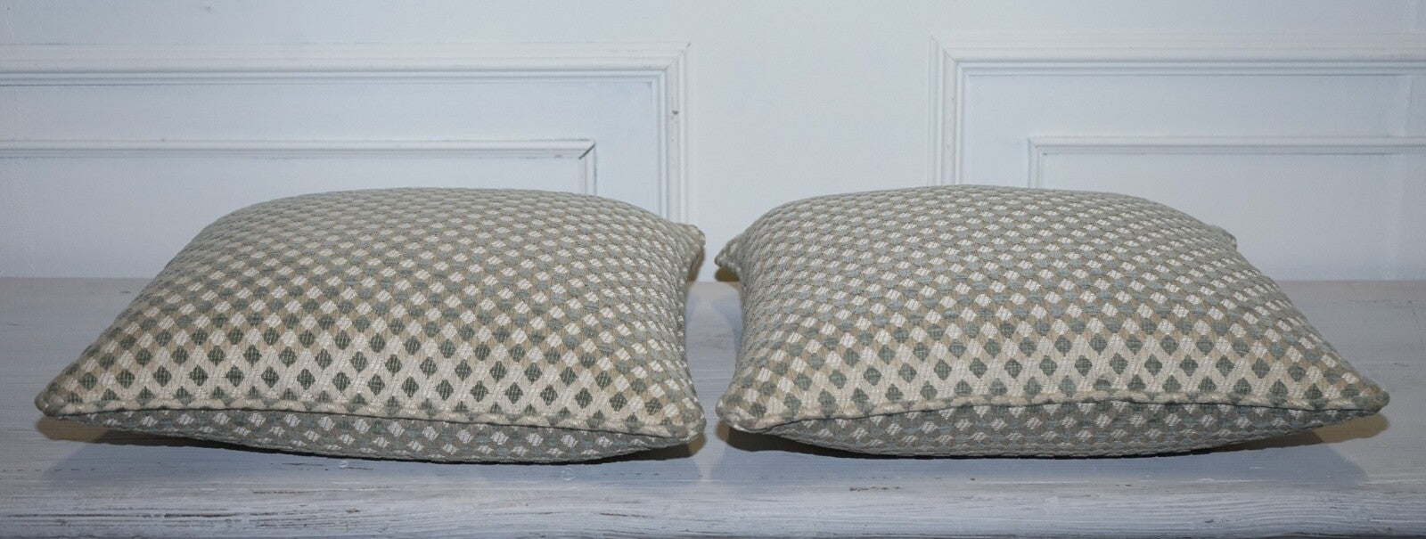VINTAGE DURESTA DUCK SCATTER CUSHION CREAM AND SAGE