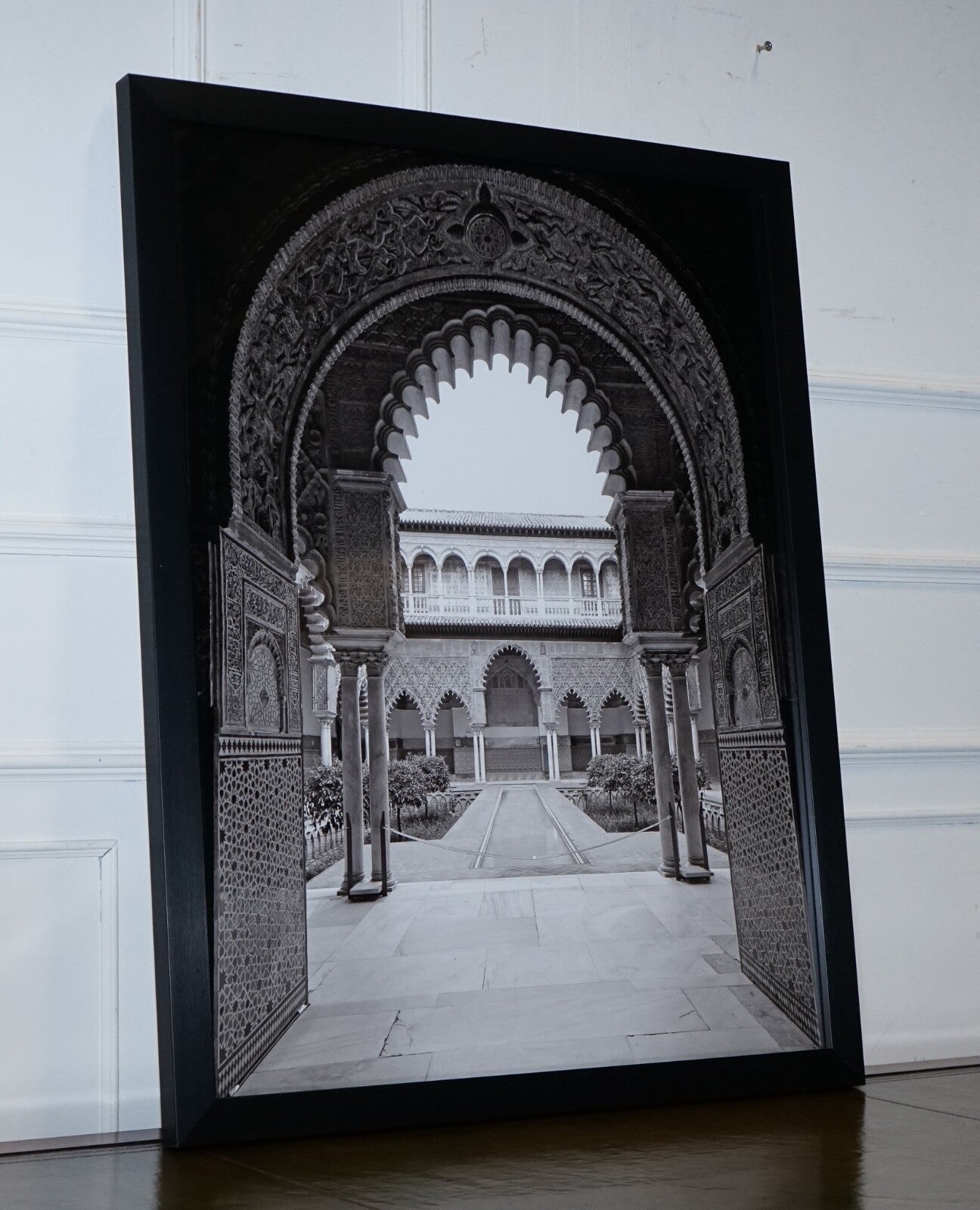 BEAUTIFUL COURTYARD OF THE MAIDENS IN THE REAL ALCAZAR IN SEVILLE PICTURE PRINT