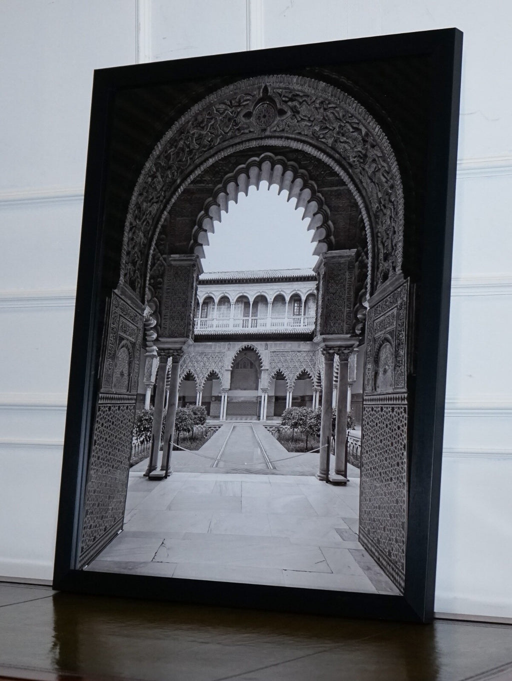 BEAUTIFUL COURTYARD OF THE MAIDENS IN THE REAL ALCAZAR IN SEVILLE PICTURE PRINT