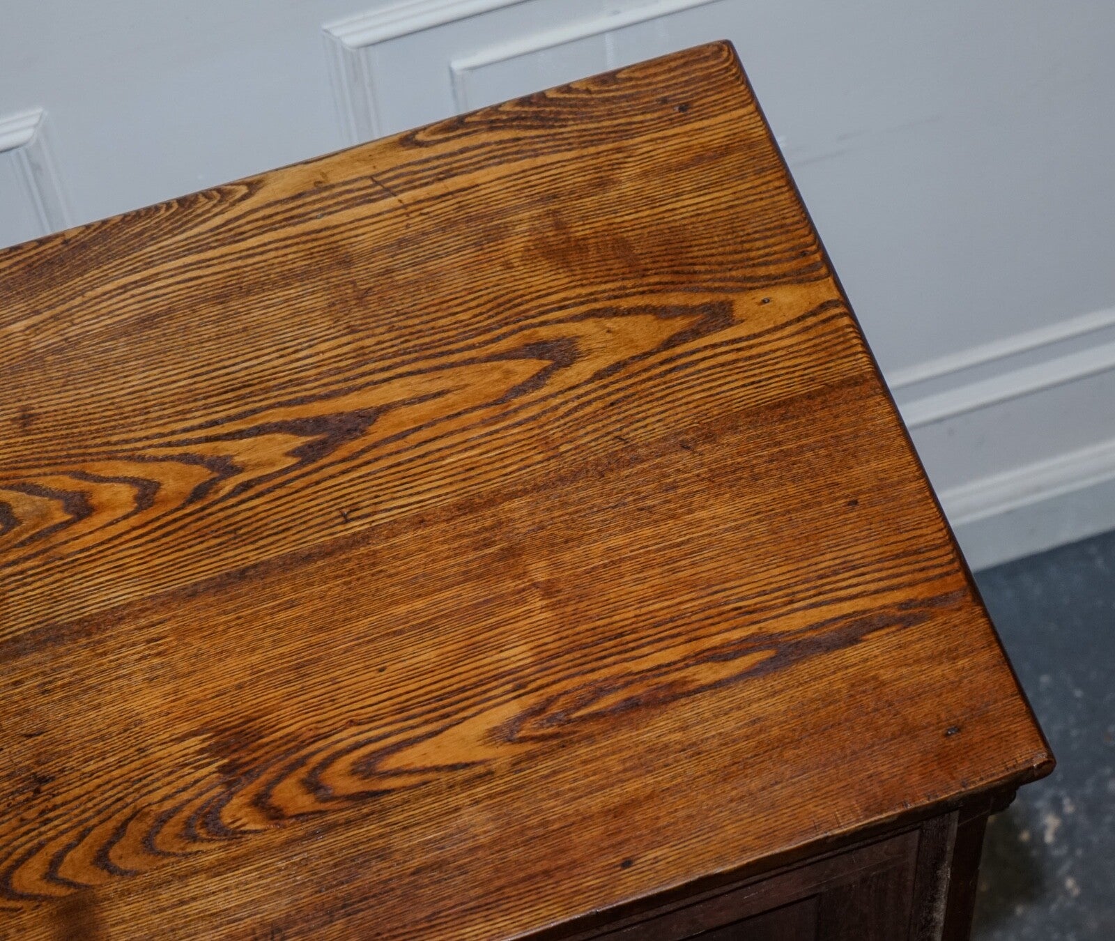 CIRCA 1900'S LARGE NORTH AMERICAN ALASKA MUSKEGON OAK LARDER ICE BOX COLLECTABLE