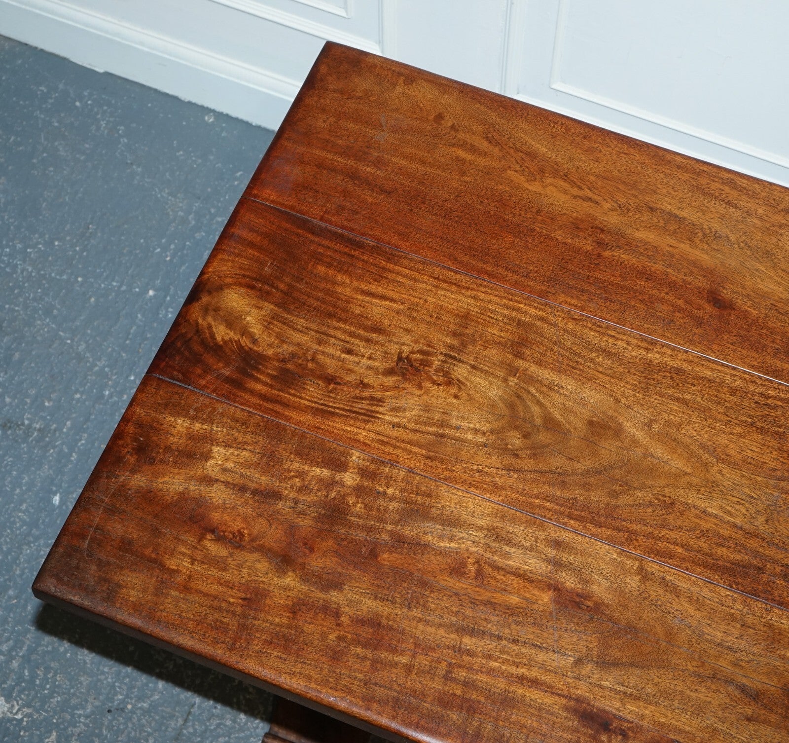 VINTAGE HARDWOOD RECTANGULAR DINING TABLE  185CM 6 FEET 1 LENGTH