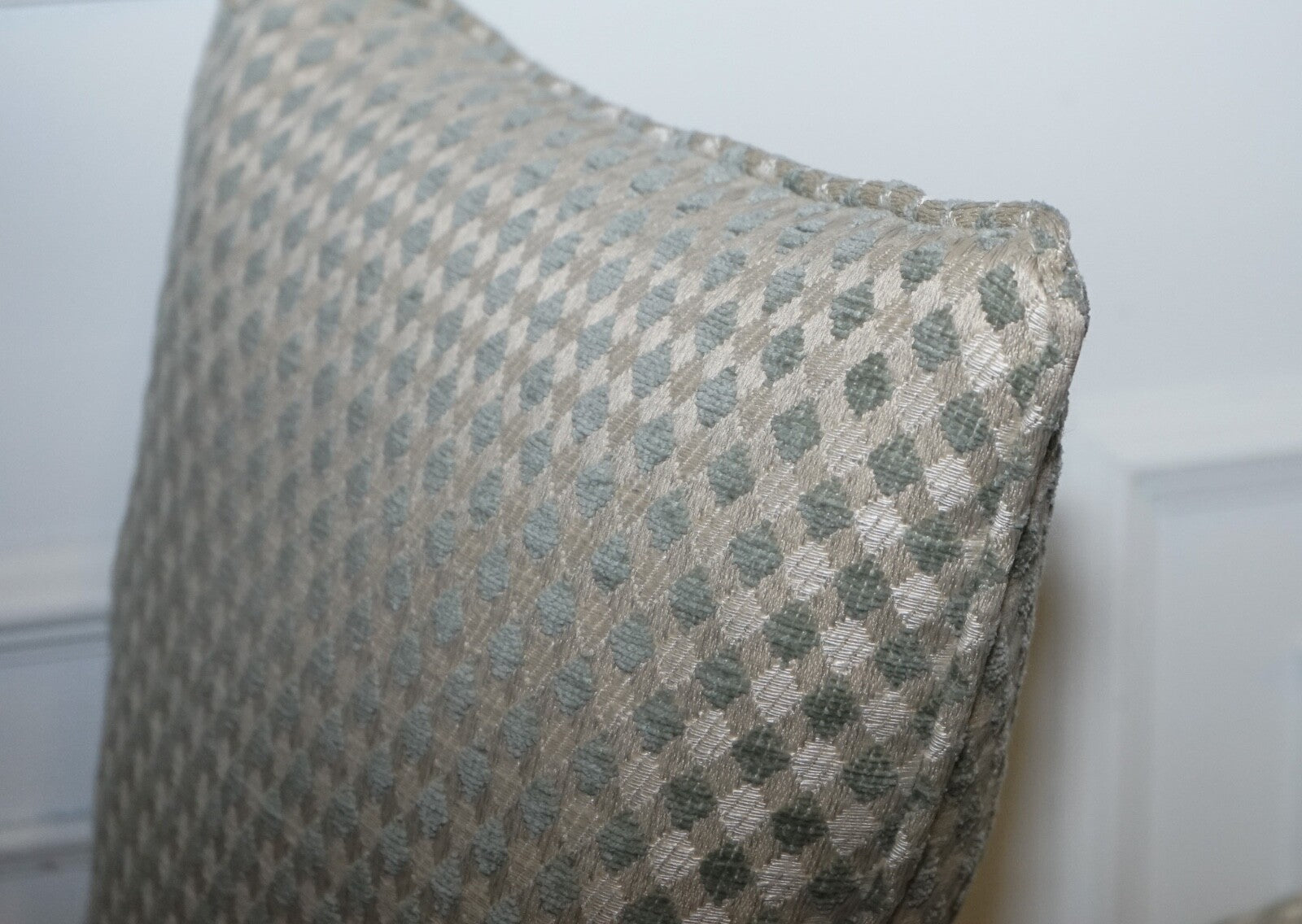 VINTAGE DURESTA DUCK SCATTER CUSHION CREAM AND SAGE