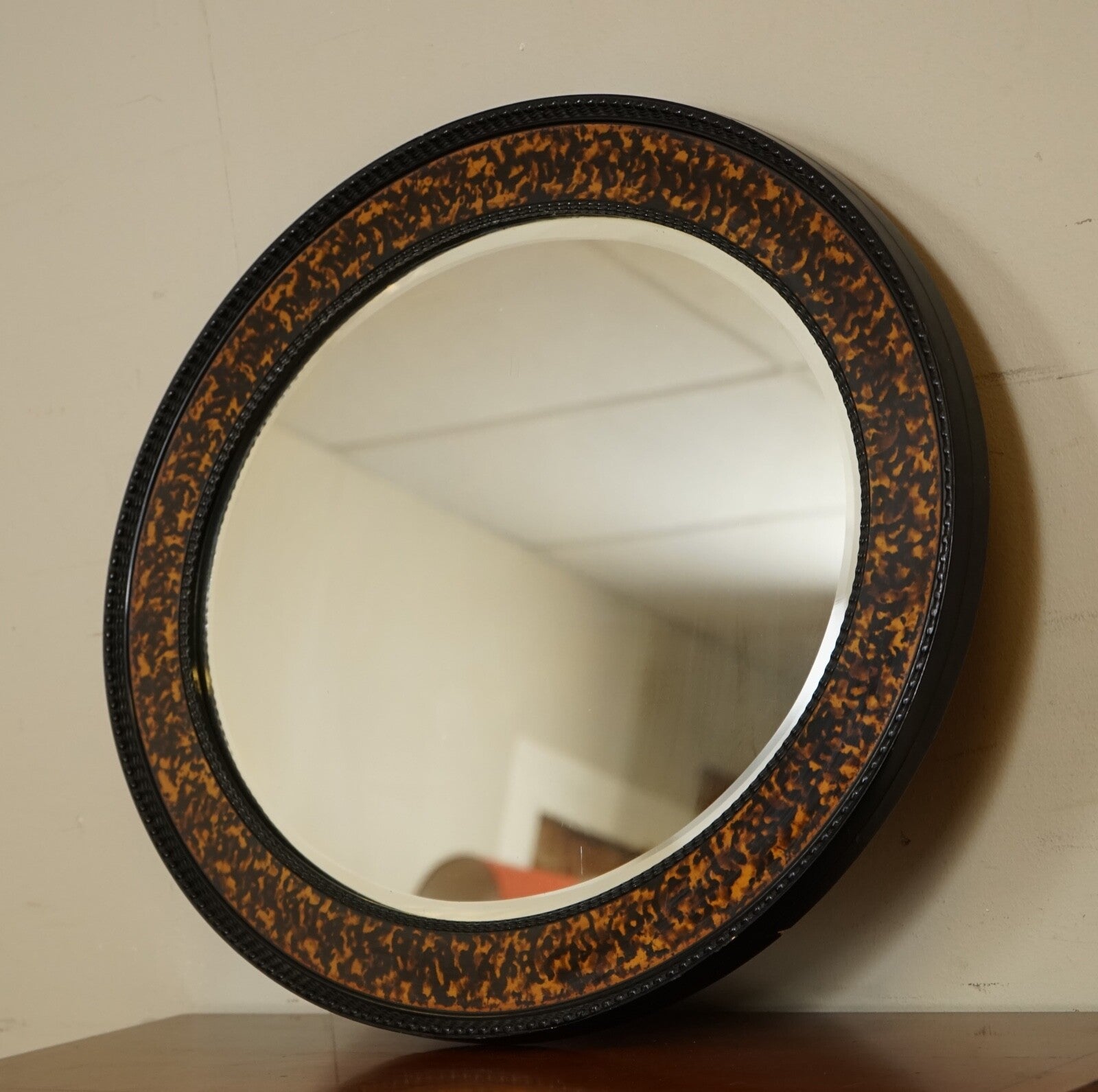 VINTAGE OVAL WALL MIRROR IN THE MANNER OF WILLIAM YEOWARD