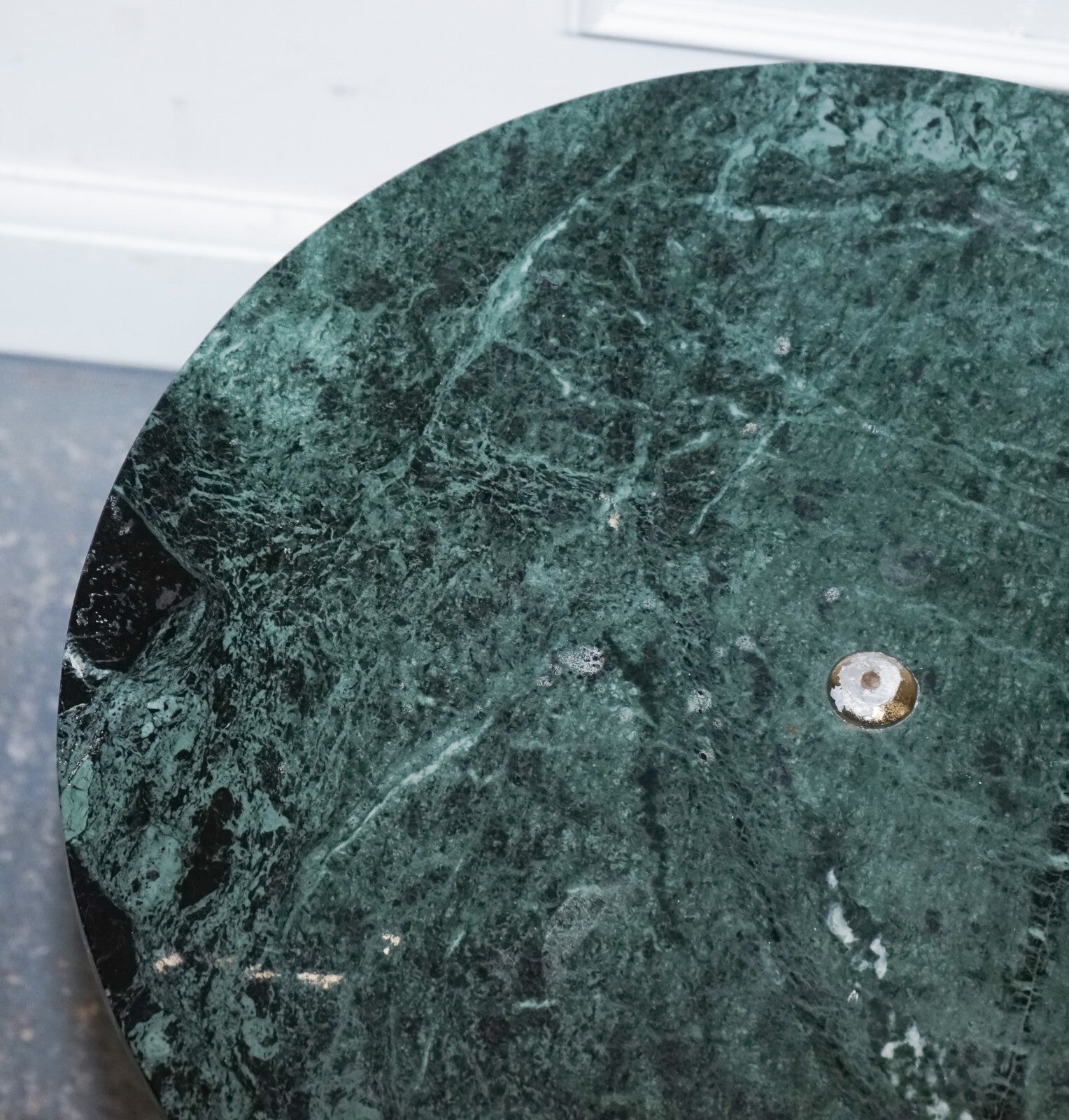 BEAUTIFUL SHOWROOM GREEN MARBLE GOLD BIRD FEET DISPLAY SiDE PLANT LAMP TABLE