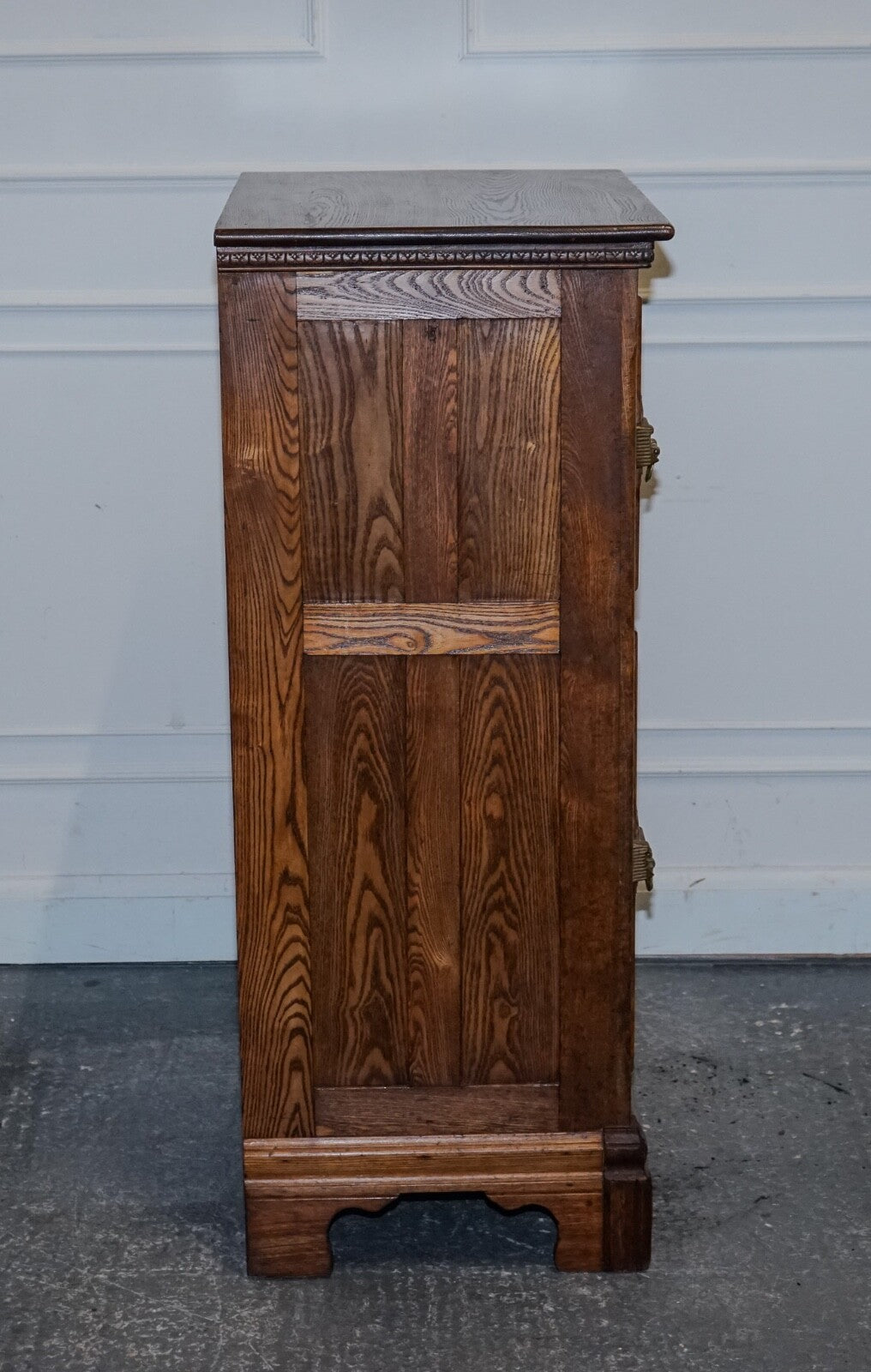 CIRCA 1900'S LARGE NORTH AMERICAN ALASKA MUSKEGON OAK LARDER ICE BOX COLLECTABLE
