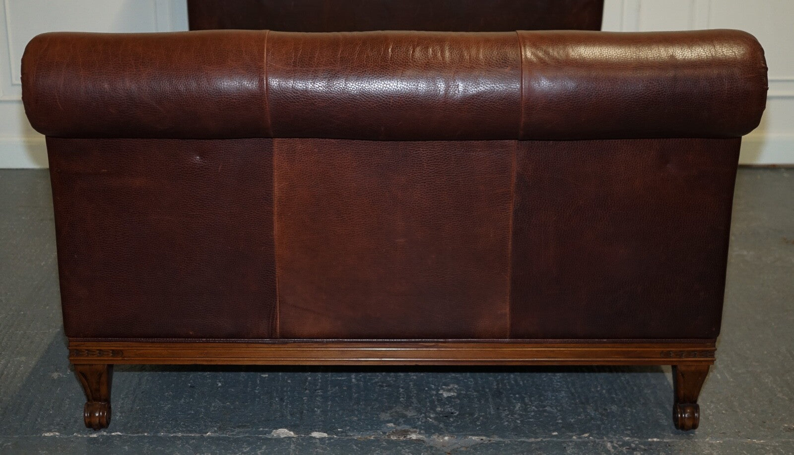 STUNNING KING SIZE BONAPARTE CARVED LEATHER BED AND SO TO BED RRP £14,000