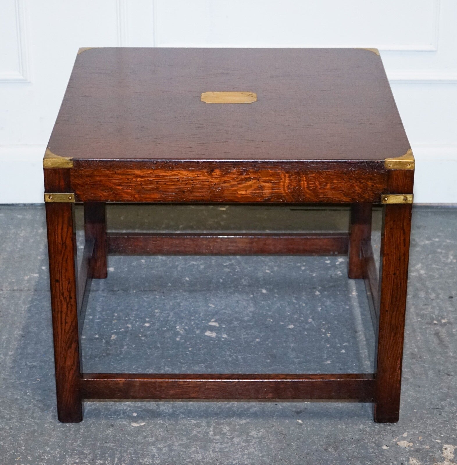 VINTAGE REH KENNEDY MILITARY CAMPAIGN SIDE END LAMP TABLE