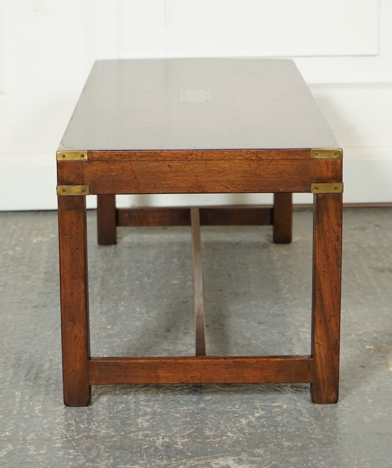 VINTAGE HARRODS KENNEDY MILITARY CAMPAIGN COFFEE TABLE