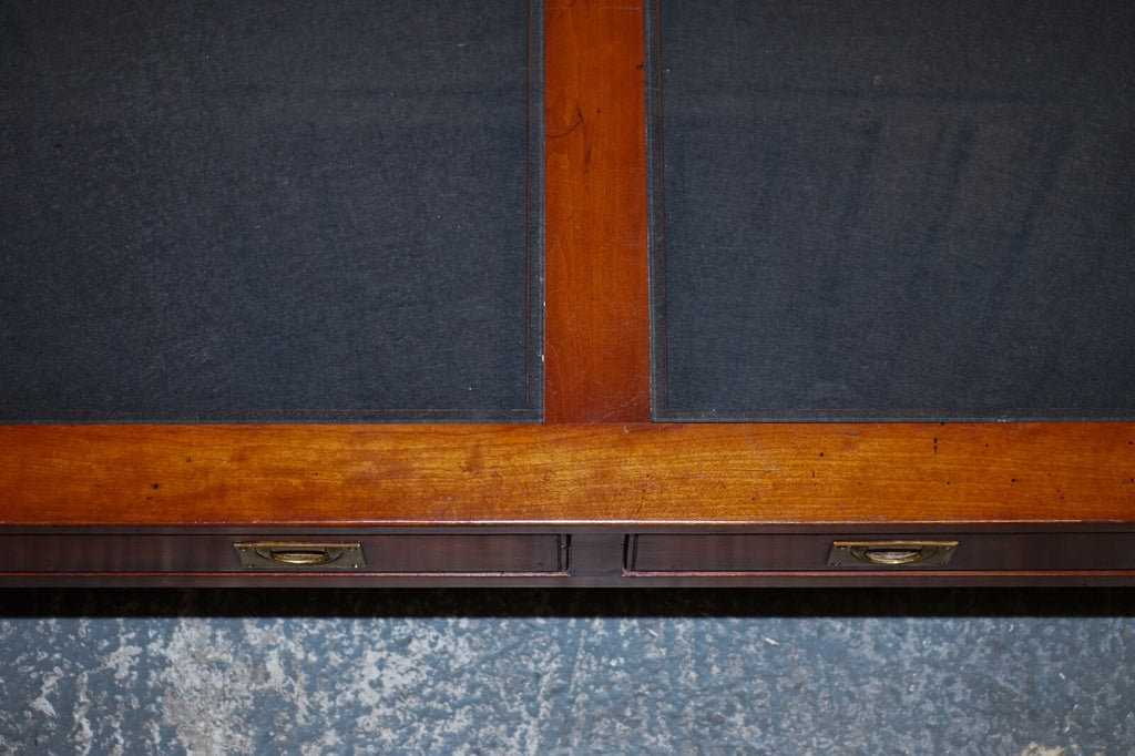 VERY LARGE COFFEE TABLE WITH INLAID GLASS PANELS  MADE BY KENNEDY HARRODS