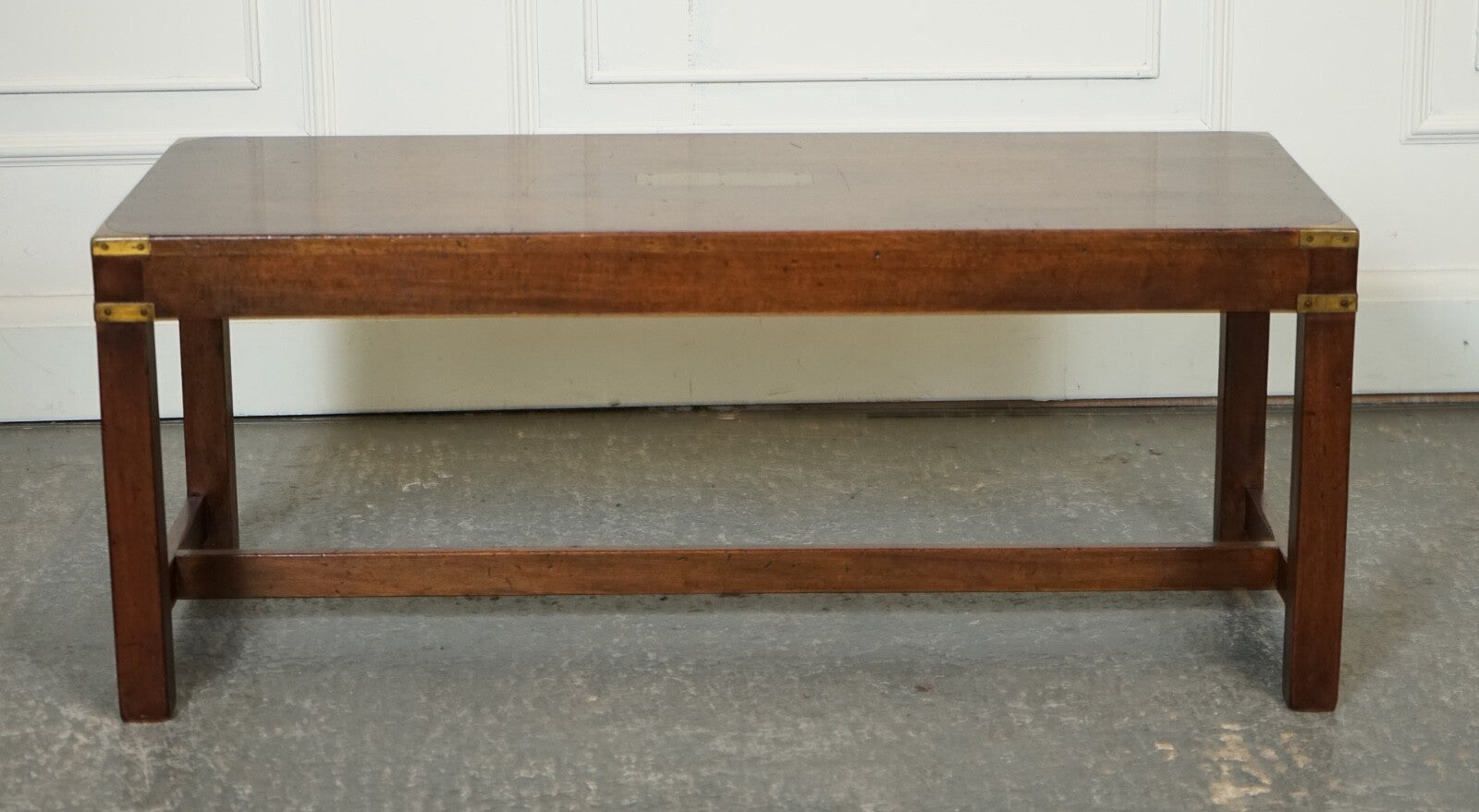 VINTAGE HARRODS KENNEDY MILITARY CAMPAIGN COFFEE TABLE