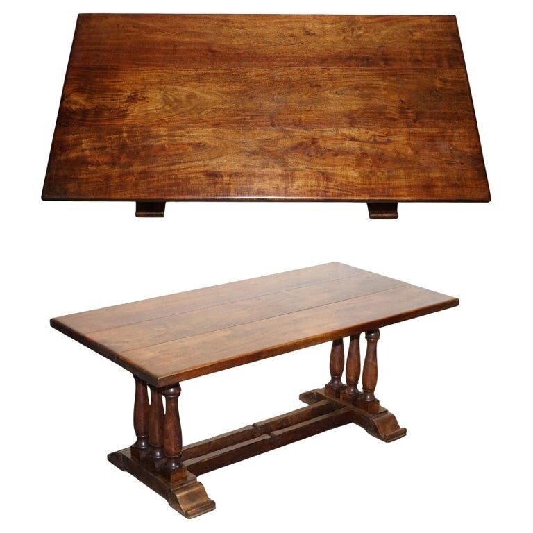 VINTAGE HARDWOOD RECTANGULAR DINING TABLE  185CM 6 FEET 1 LENGTH