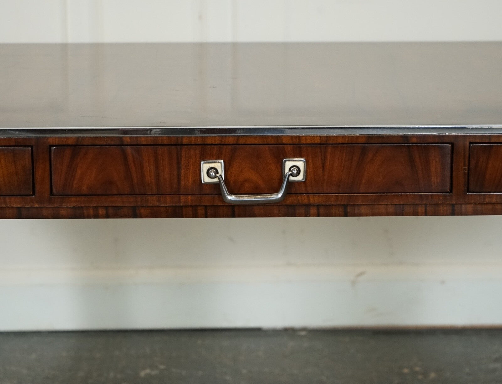 RARE THEODORE ALEXANDER ART DECO STYLE OFFICE DOUBLE SIDED DRAWERS DESK