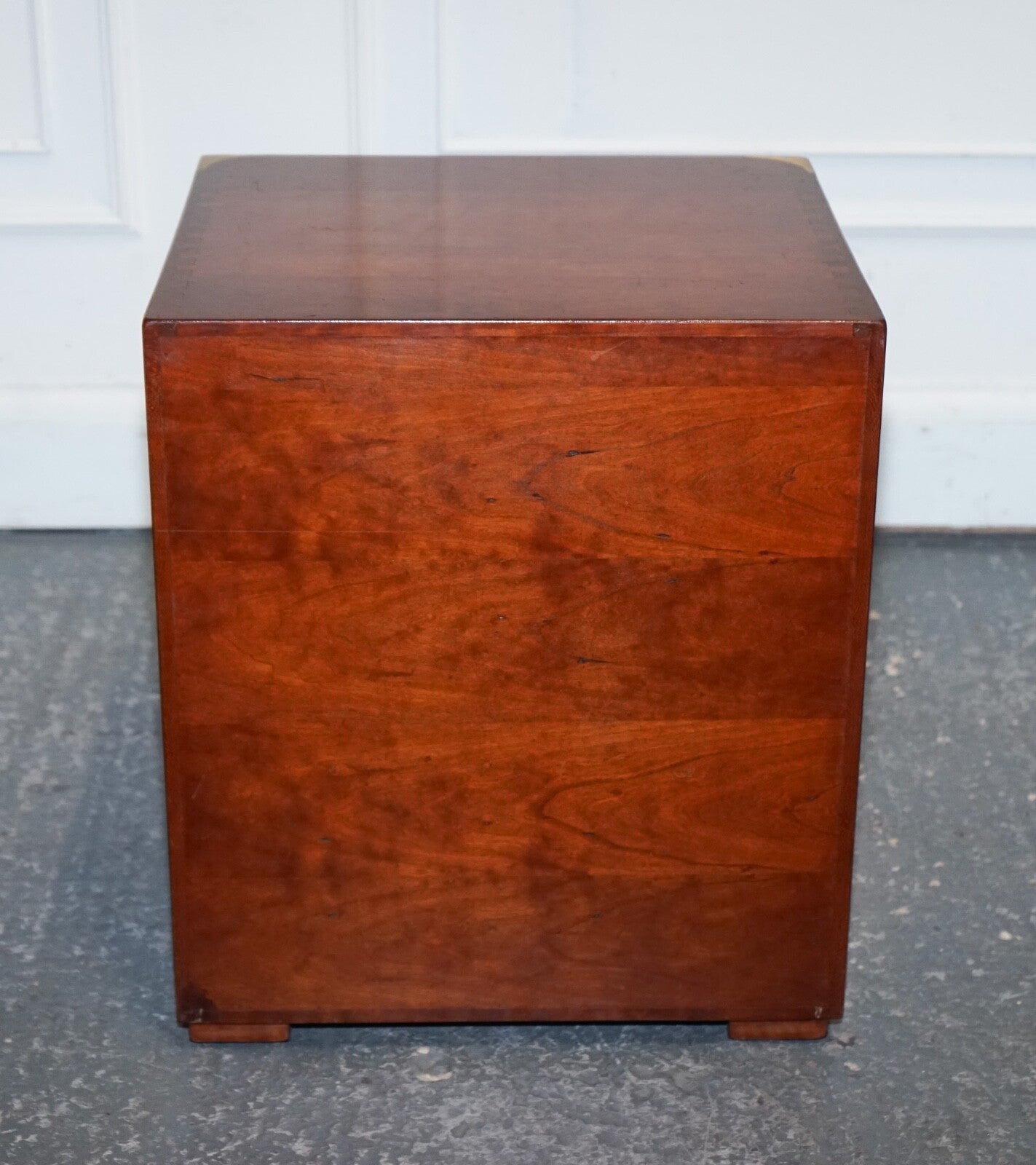 LOVELY MILITARY CAMPAIGN HARRODS KENNEDY BEDSIDE NIGHTSTAND TWO DRAWERS