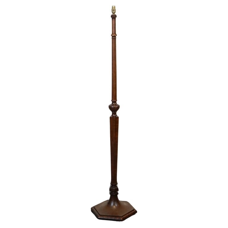 ANTIQUE HEAL'S HEXAGONAL BASE STANDING LAMP CIRCA 1930s
