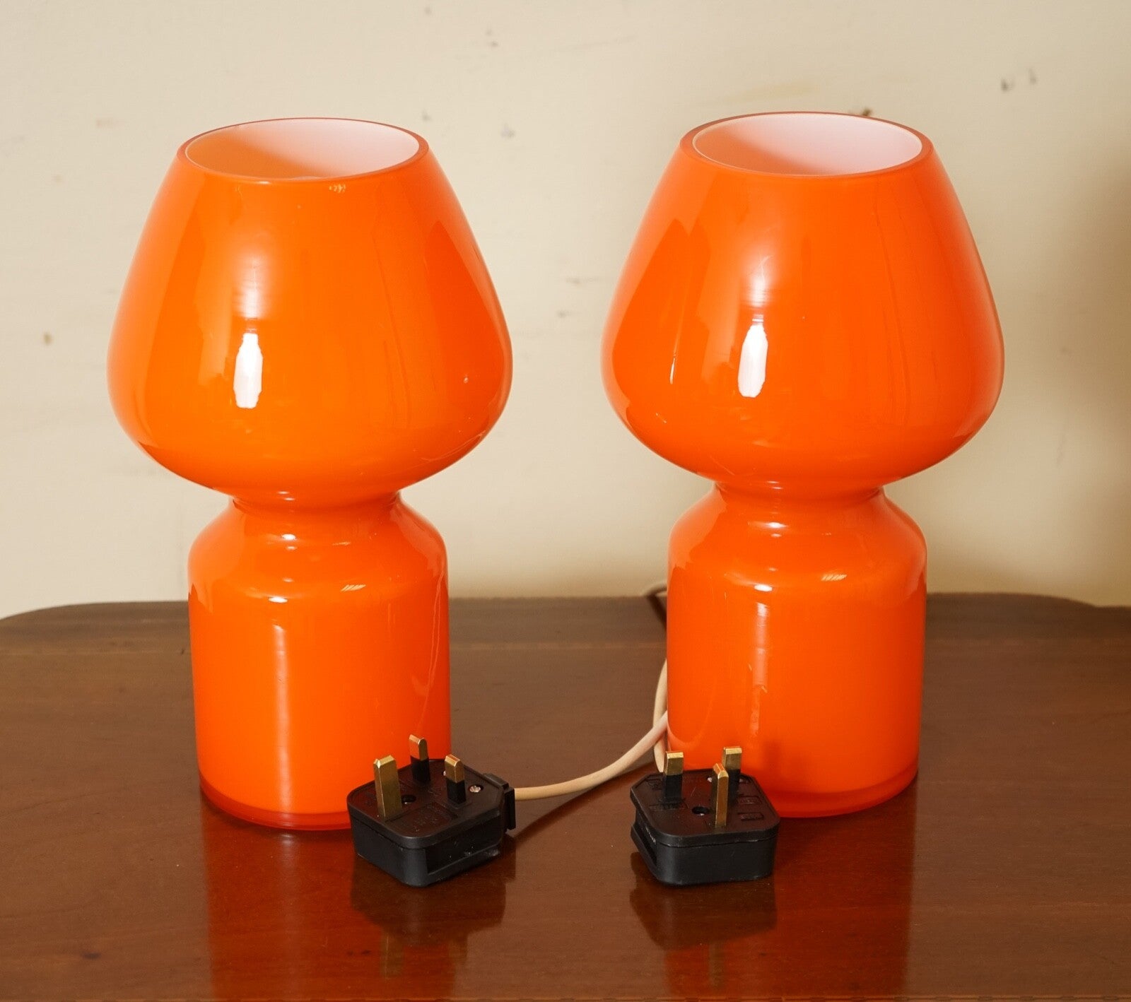 VINTAGE MASSIMO VIGNELLI STYLE 'FUNGO' TABLE LAMPS 1950s