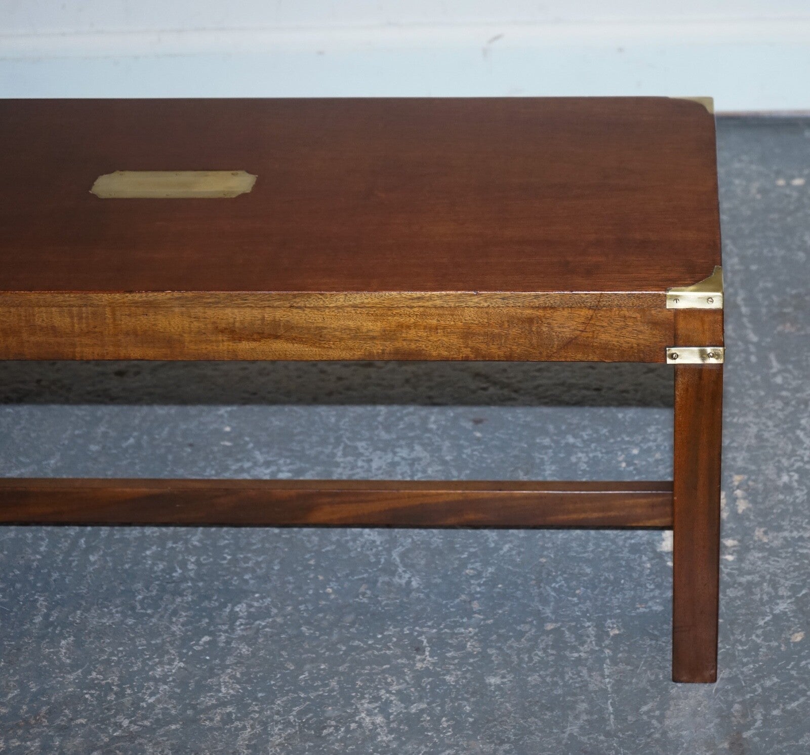 RESTORED HARRODS REH KENNEDY MILiTARY CAMPAIGN COFFEE TABLE