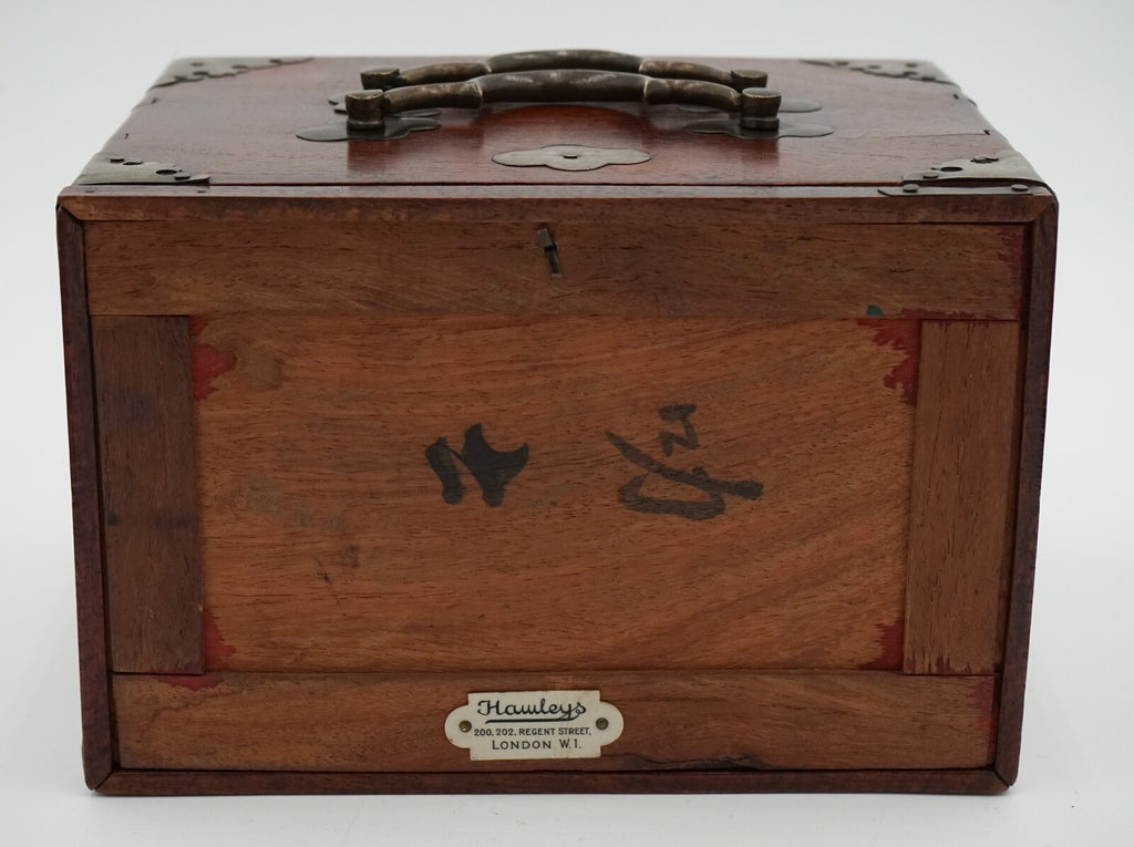CIRCA 1910 HAMLEYS LONDON CHINESE BOX MAHJONG SET INCLUDING 4 SEASONS RACKS
