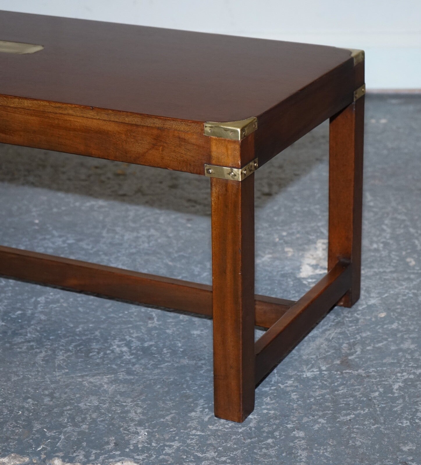 RESTORED HARRODS REH KENNEDY MILiTARY CAMPAIGN COFFEE TABLE