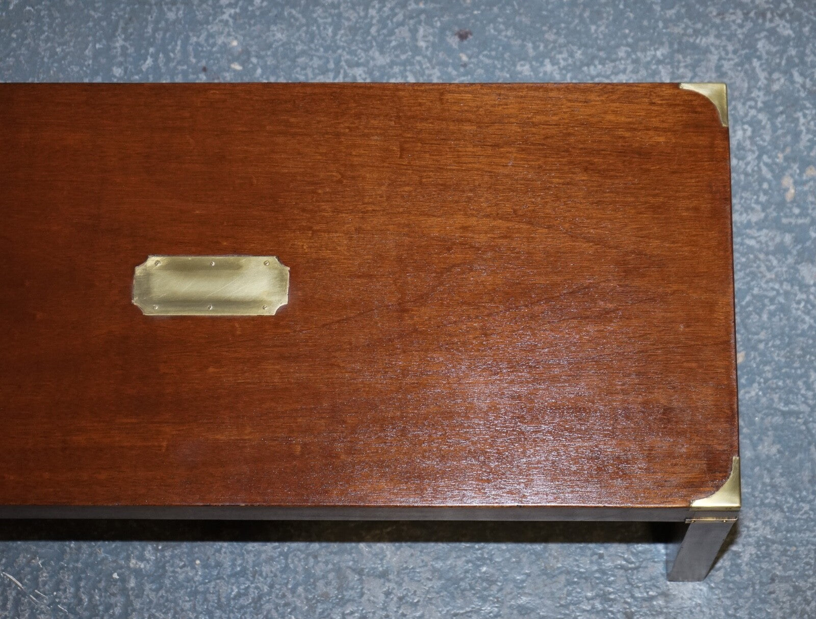 RESTORED HARRODS REH KENNEDY MILiTARY CAMPAIGN COFFEE TABLE
