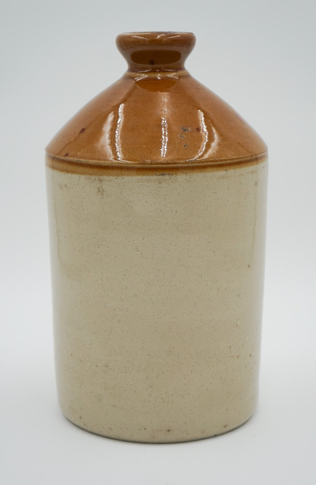 DECORATIVE ENGLISH ANTIQUE STONEWARE JUG FLOWER VASE