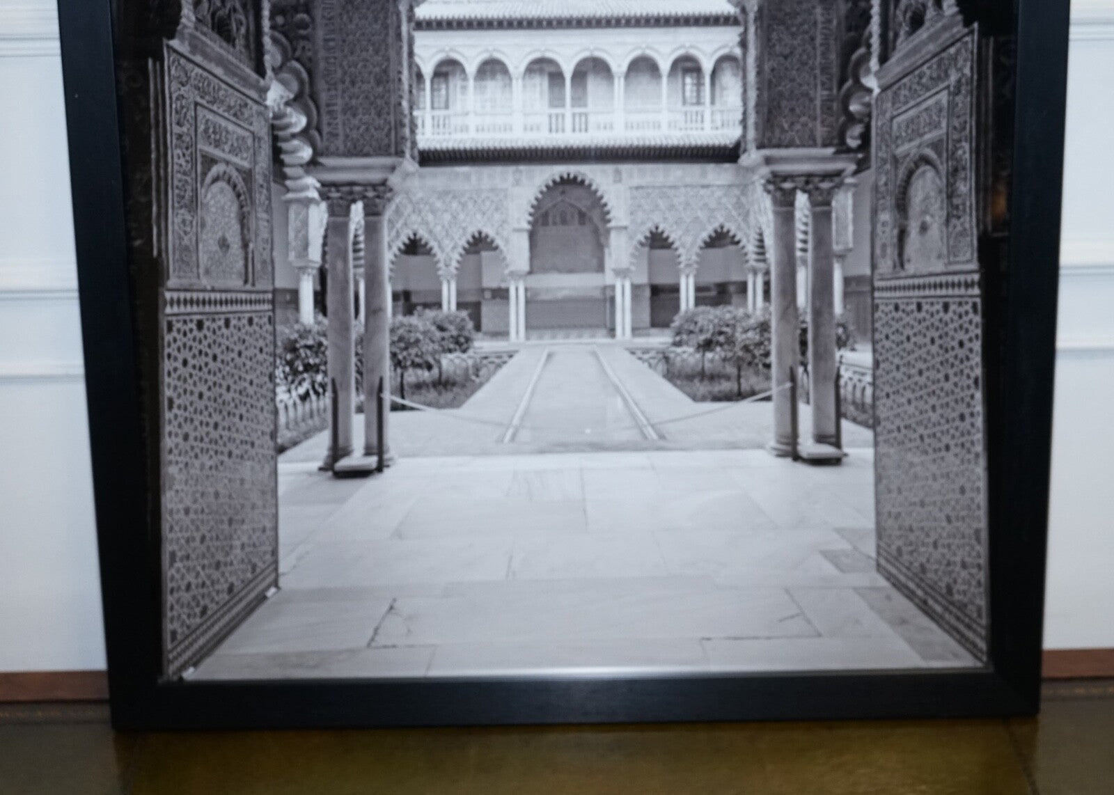 BEAUTIFUL COURTYARD OF THE MAIDENS IN THE REAL ALCAZAR IN SEVILLE PICTURE PRINT