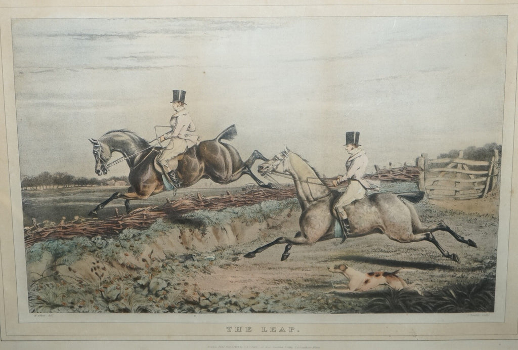 SET OF FOUR PRINTS BURR WALNUT FRAMES IN THE MANNER OF HENRY THOMAS ALKEN