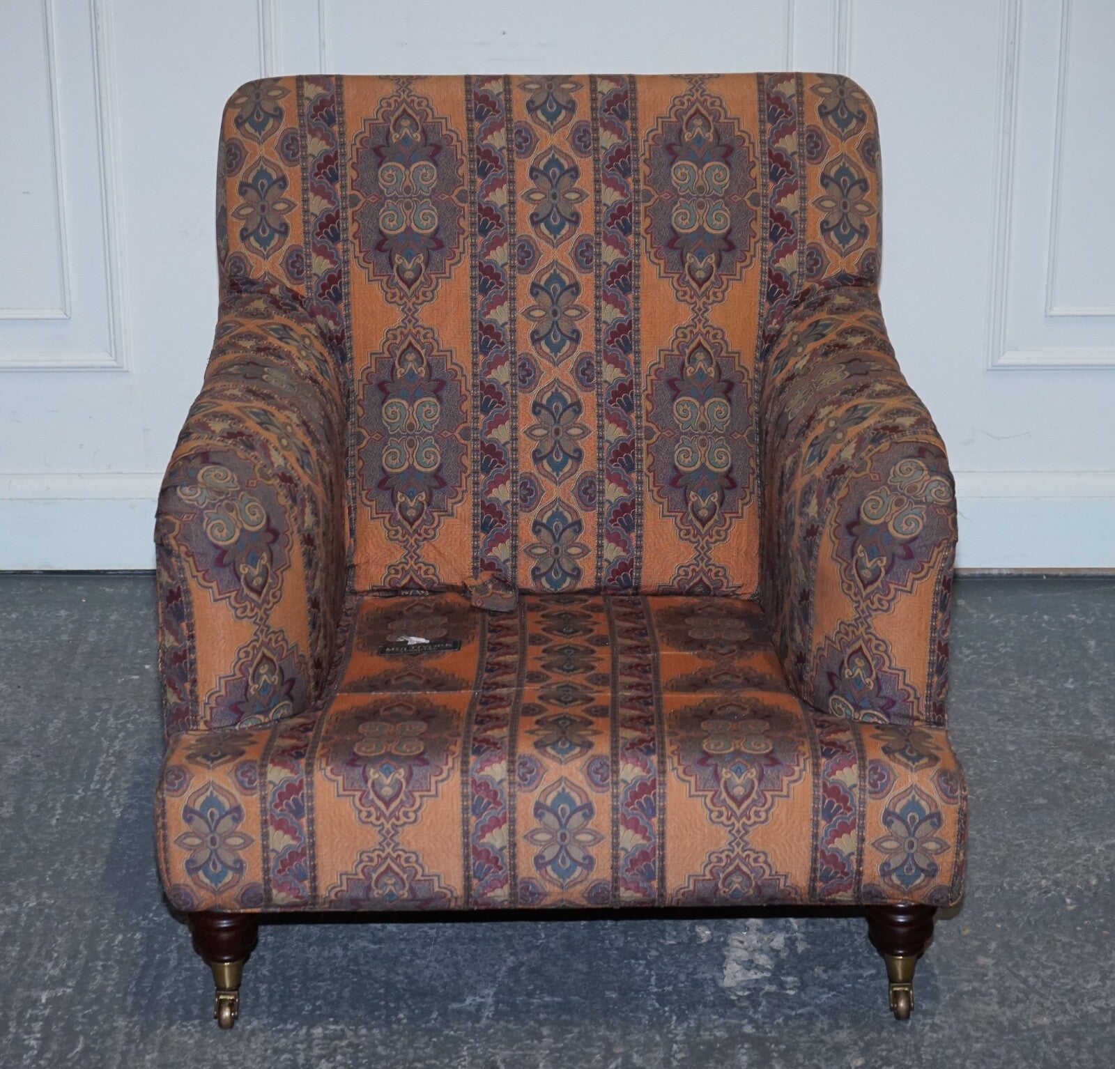 LOVELY MULTIYORK COUNTRYHOUSE REMOVABLE FABRIC HOWARD ARM STYLE LOUNGE ARMCHAIR
