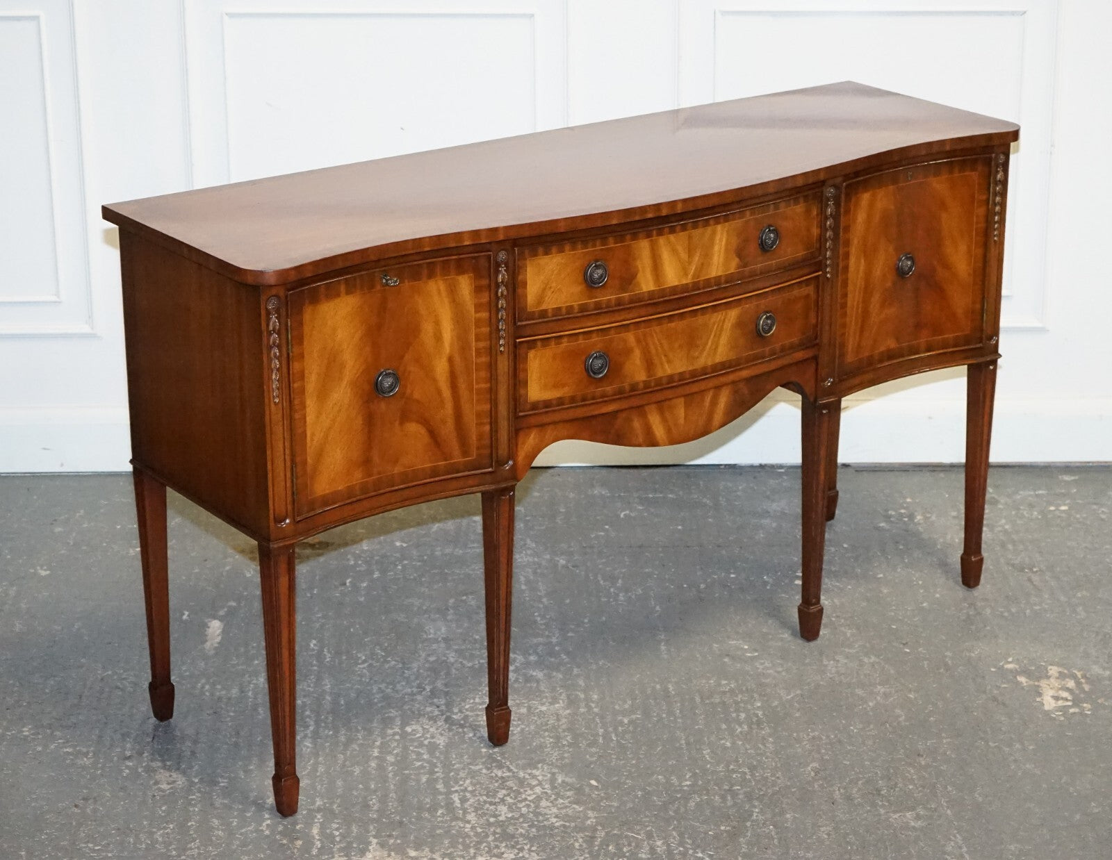 VINTAGE EDWARDIAN STYLE HARDWOOD SIDEBOARD MADE BY JAYCEE FURNITURE