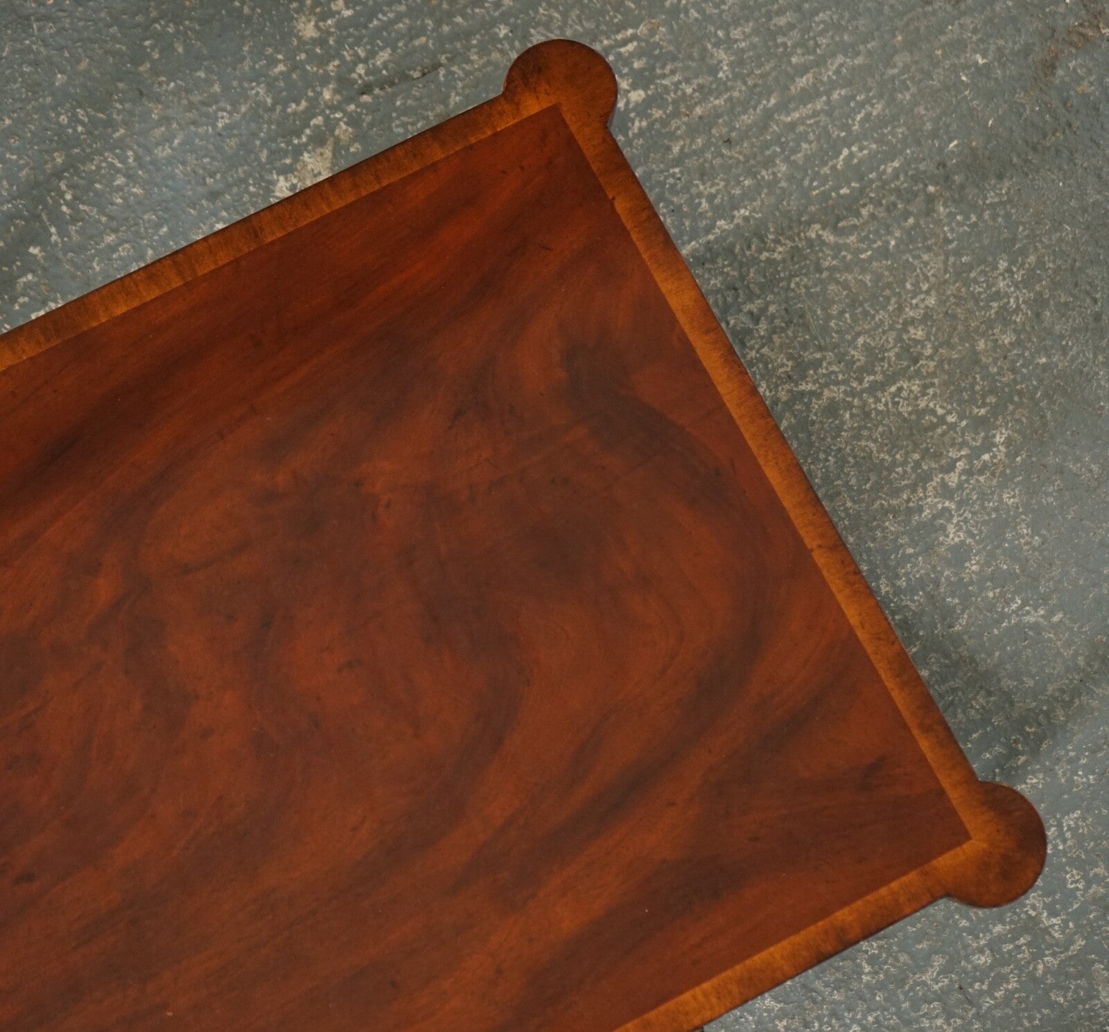 REGENCY STYLE COFFEE TABLE WITH FOUR DRAWERS BRASS FEET