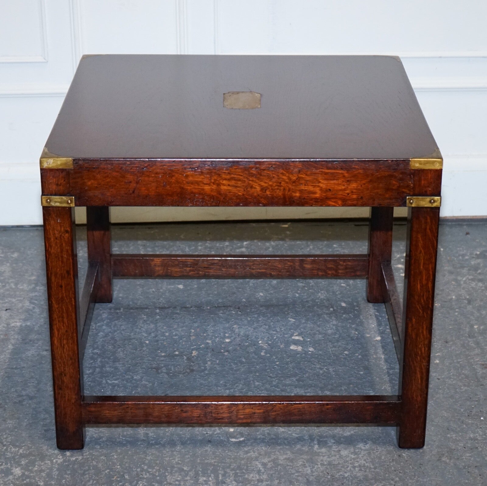 VINTAGE REH KENNEDY MILITARY CAMPAIGN SIDE END LAMP TABLE