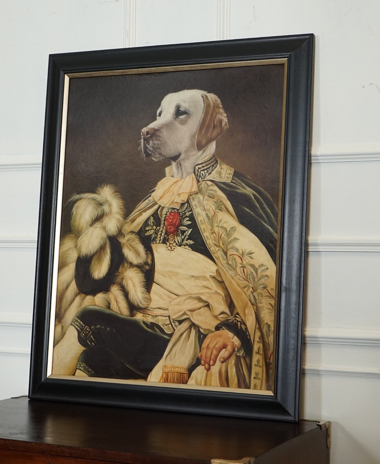 THE DUKE THIERRY PONCELET FRAMED ART PRINT BLACK AND GOLD FRAME