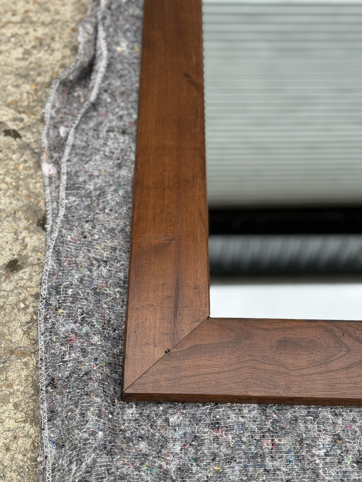 1970's VINTAGE OAK MIRROR J1