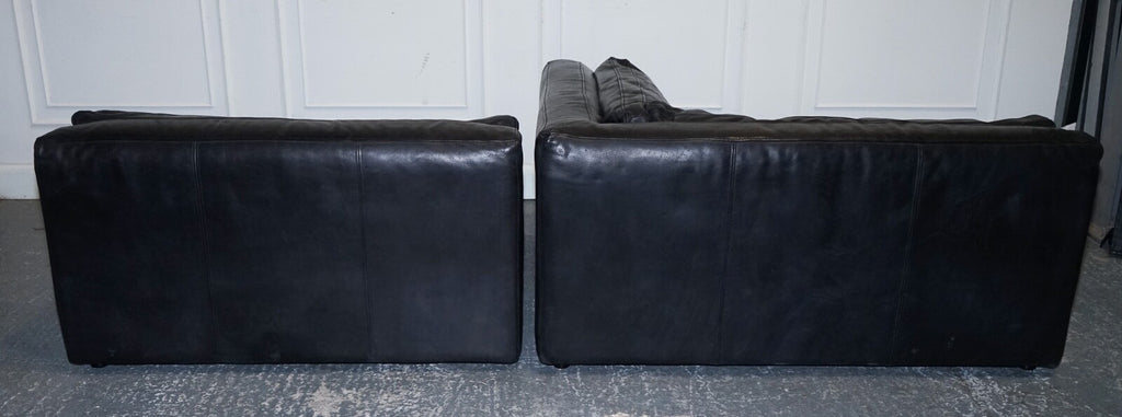 TIMOTHY OULTON ZENNA SECTIONAL GREY LEATHER SOFA FEATHER FILLED CUSHION RRP £10K