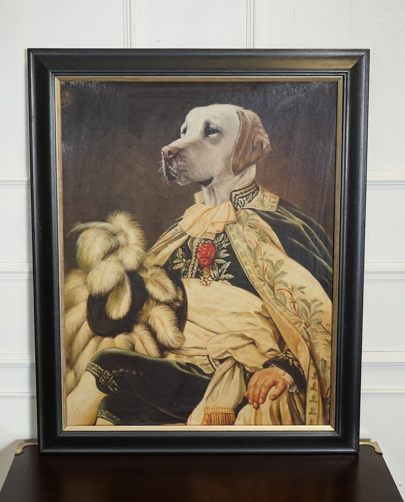 THE DUKE THIERRY PONCELET FRAMED ART PRINT BLACK AND GOLD FRAME
