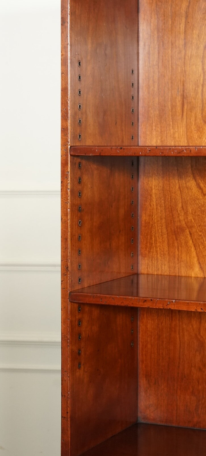 HARRODS LONDON KENNEDY THREE DRAWERS BURR YEW WOOD & BRASS MILITARY BOOKCASE