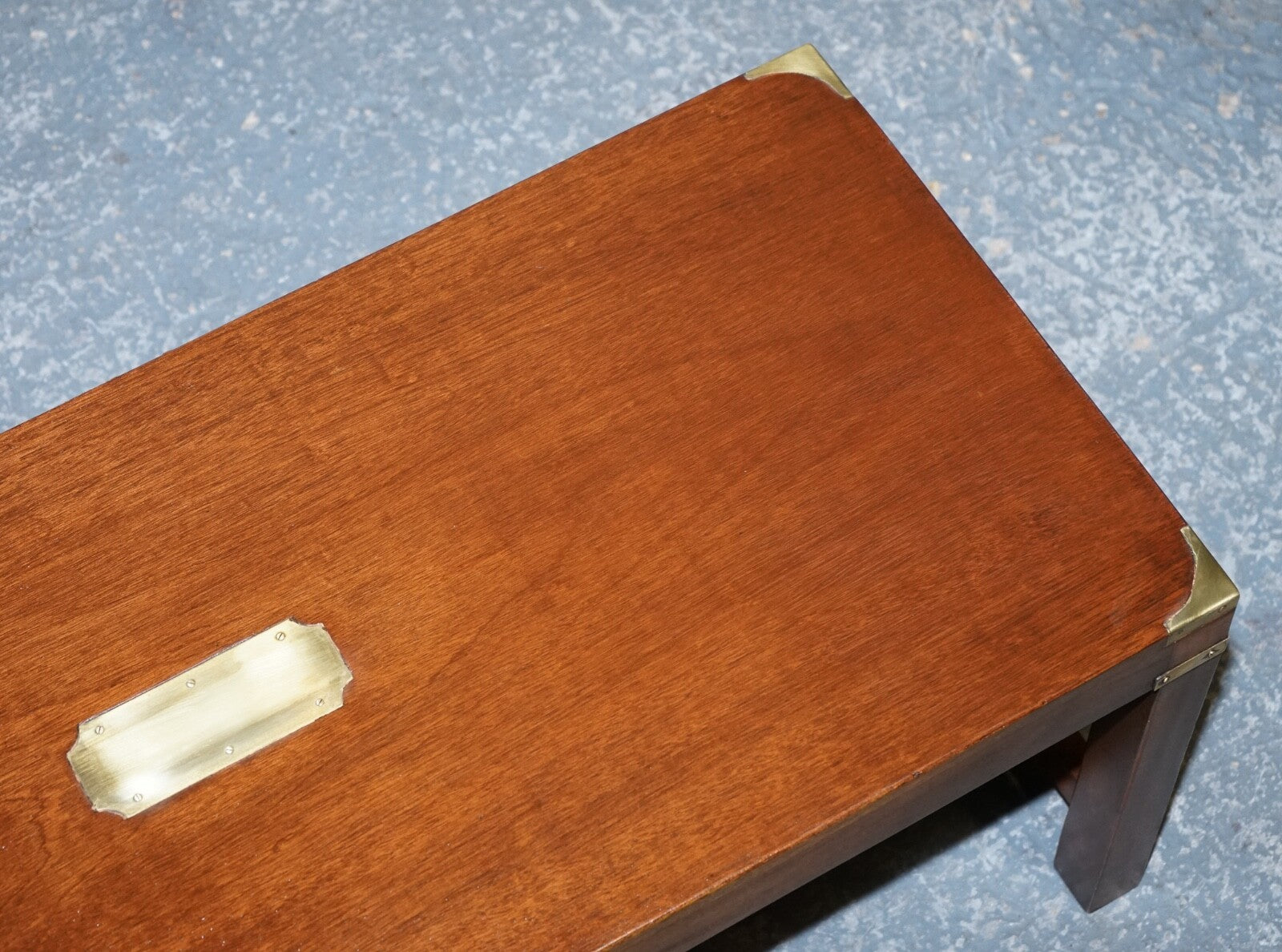 RESTORED HARRODS REH KENNEDY MILiTARY CAMPAIGN COFFEE TABLE